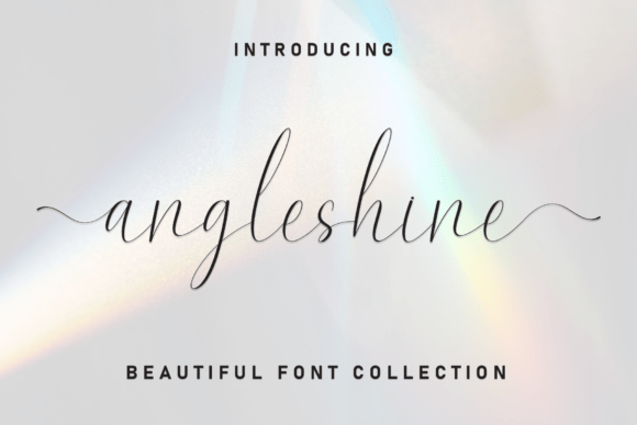 Angleshine: The Perfect Script Font for Elegant Craft Projects