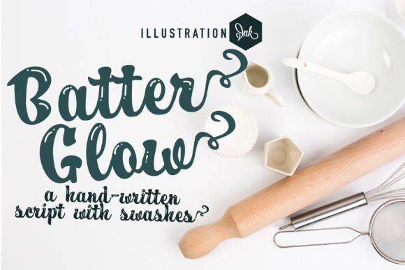 Batter Glow: A Hand-Crafted Script Font for Modern Editorial Design