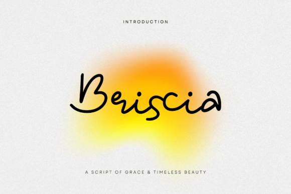 Briscia Typeface: Elevate Handmade Labels and Stationery