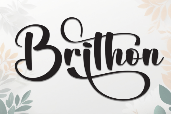 Brithon Typeface Review: A Script Font for Elegant Brand Identity