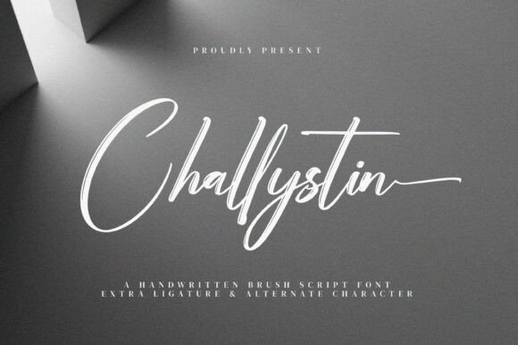 Challystin: The Playful Script Font for Handmade Branding