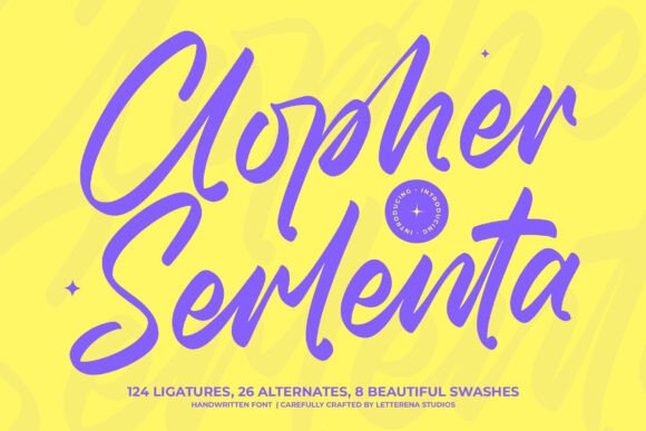 Clopher Serlenta: The Luxury Script Font for Handmade Branding