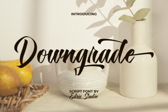 Downgrade Font: A Stylish Script for Creative Makers