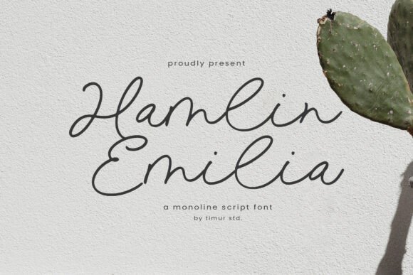 Hamlin Emilia: A Stylish Script Font for Business Branding