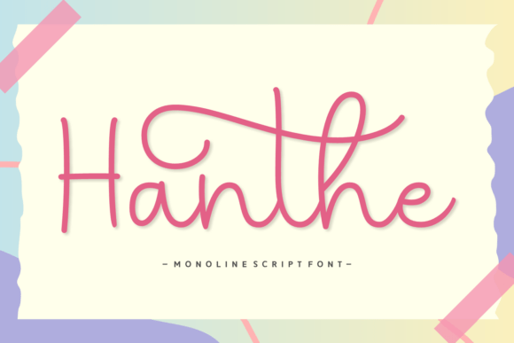 Hanthe: A Playful Script Font for Editorial Design
