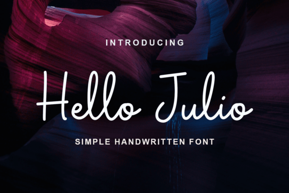 Hello Julio: A Handwritten Script Font for Editorial Design