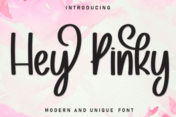 Hey Pinky: The Handwritten Script Font for Polished Brand Identity