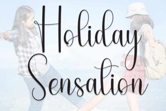 Holiday Sensation: A Script Typeface for Elegant Editorial Design
