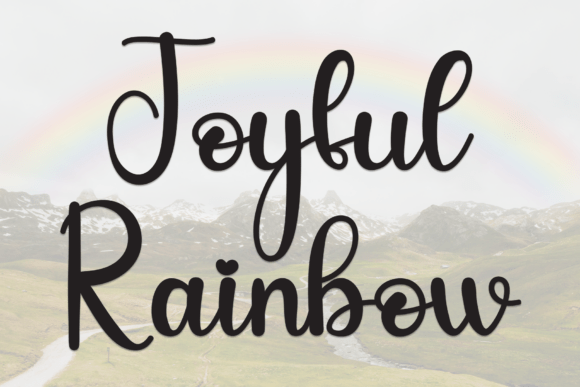 Joyful Rainbow: A Script Font That Elevates Campaign Visuals