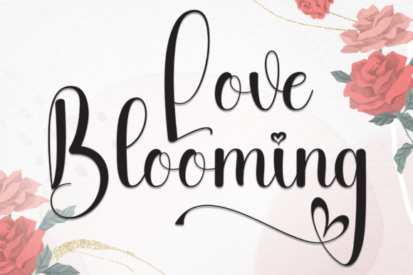 Love Blooming: A Script Typeface for Elegant Web Design