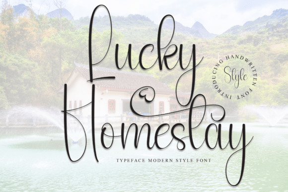Lucky Homestay: The Elegant Script Font for Handmade Branding