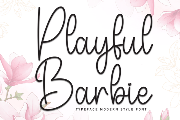 Playful Barbie: A Handwritten Script Font for Modern Web Design