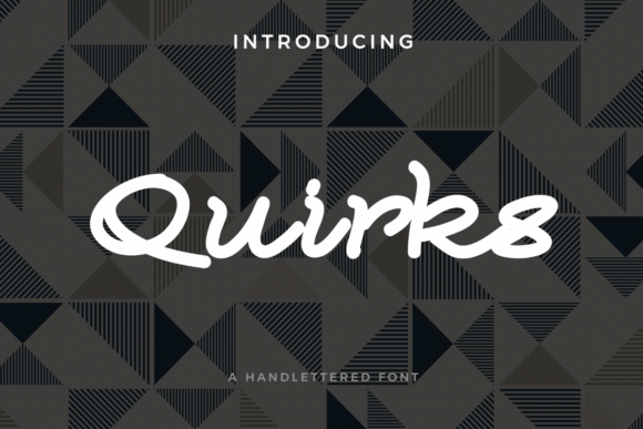 Quirks: The Handwritten Script Font for Authentic Brand Identity
