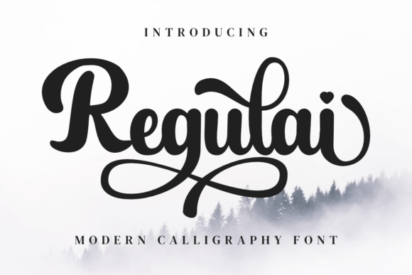 Regulai: A Handwritten Script Font for Elegant Craft Projects