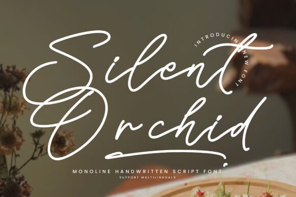 Silent Orchid: A Monoline Script Typeface for Modern Branding