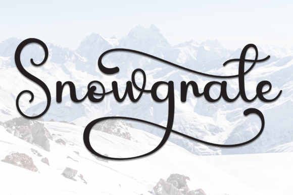 Snowgrate: The Elegant Script Font for Modern Brand Storytelling