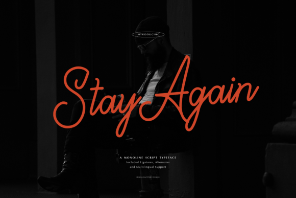 Stay Again Font: Elevating Editorial Design with Modern Script Typography