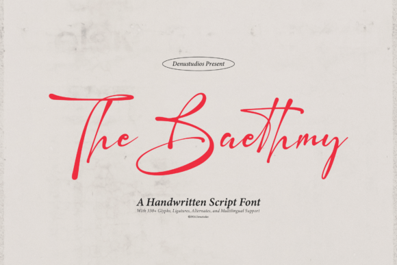The Baethmy: A Handwritten Font for Polished Digital Branding