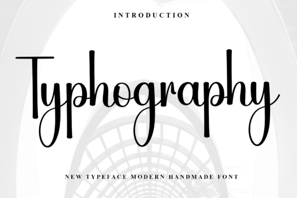 Typhography: A Handwritten Script Font for Elegant Editorial Design