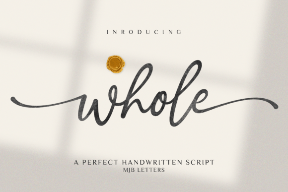 Whole Font: Elevating Brand Identity with Handwritten Elegance